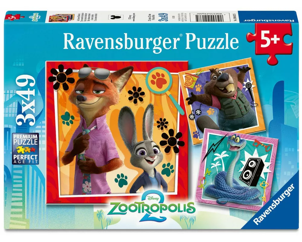 Kinderpuzzle 3x49 Teile - Auf neuer Mission