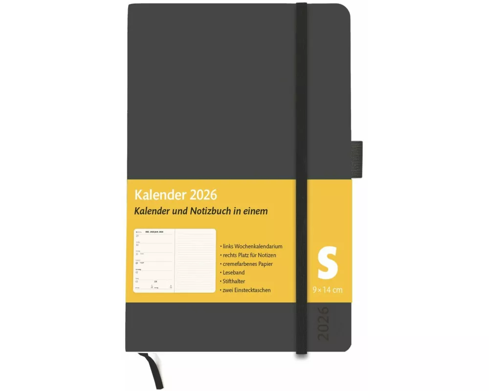 Kombitimer schwarz klein 2026