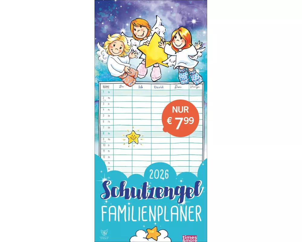 times&more Schutzengel Familienplaner 2026