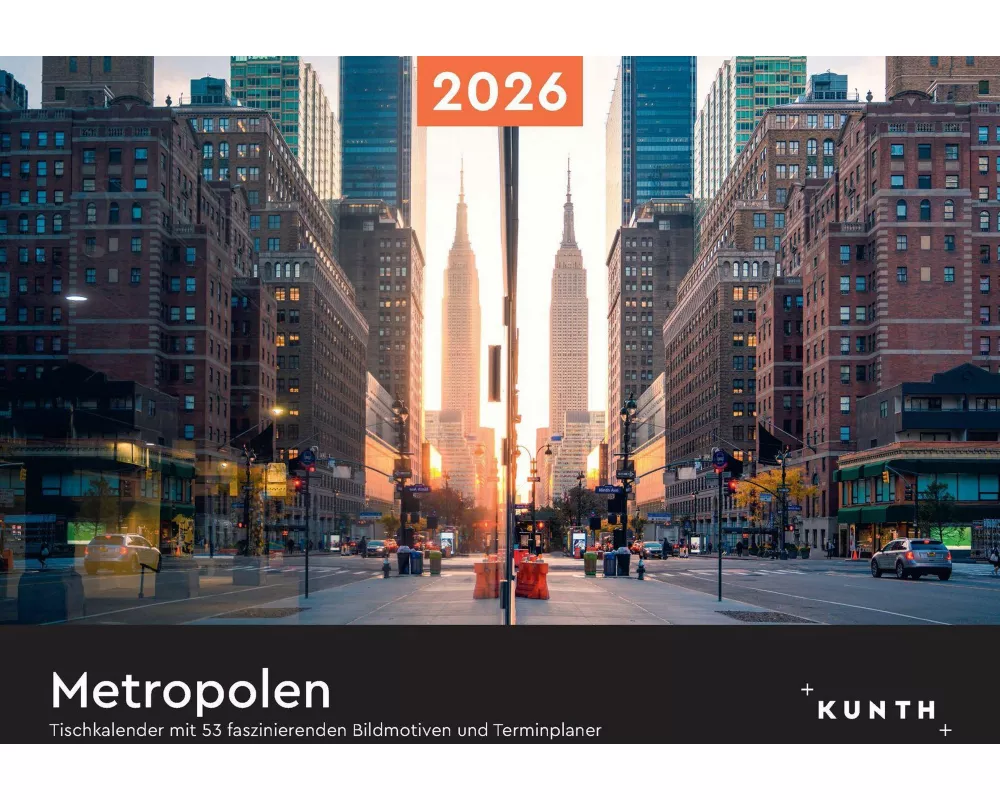 Metropolen - KUNTH Tischkalender 2026