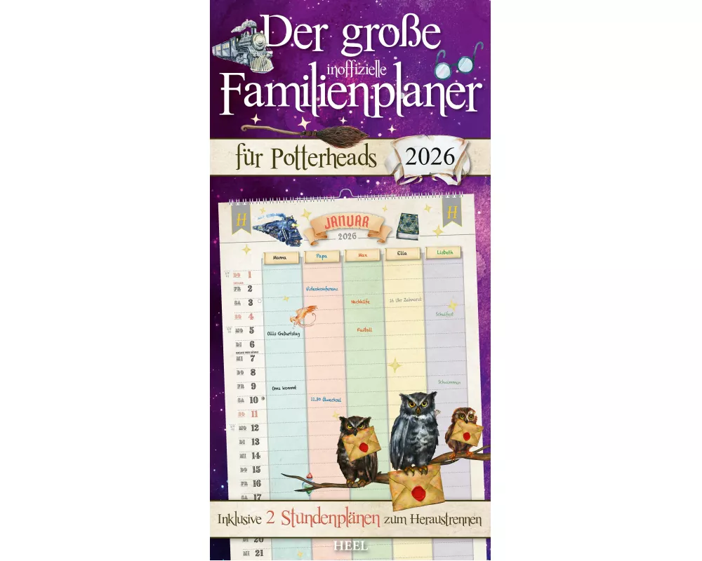 Der große inoffizielle Familienplaner für Potterheads. Kalender 2026