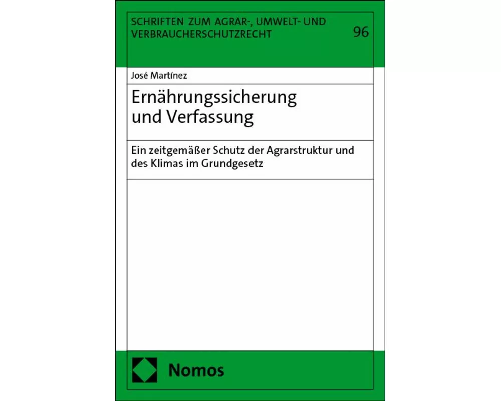 Ernährungssicherung und Verfassung