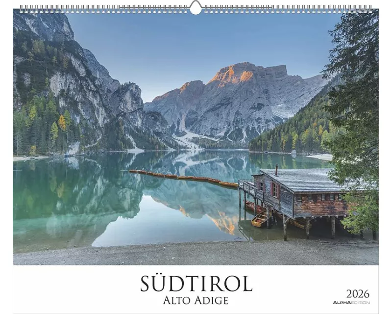 ALPHA EDITION – Südtirol 2026 – Bildkalender 60×50 cm im Querformat mit 12 Monatsmotiven, Landschaftskalender & Wandplaner, hochwertige Alpenfotografi