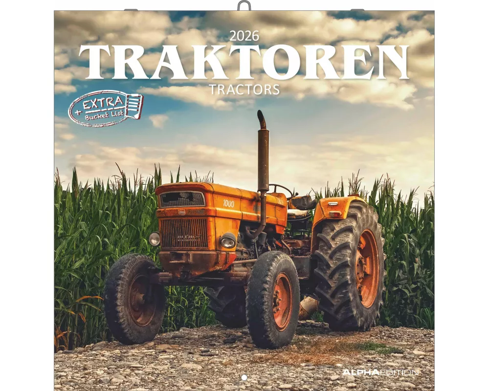 Alpha Edition - Traktoren 2026 – Broschürenkalender 30x30 cm – Wandkalender – Für Trecker- und Landwirtschafts-Fans – Mit Platz für Notizen, Feiertage
