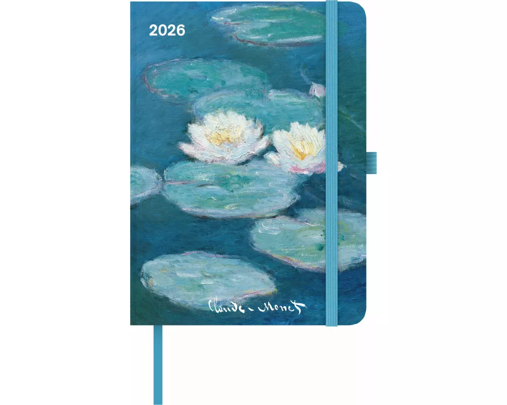 teNeues - ArtDiary Claude Monet 2026 – Buchkalender 16x22 cm | ArtDiary Wochenkalender im Impressionismus-Design für Monet-Fans & Kunstliebhaber