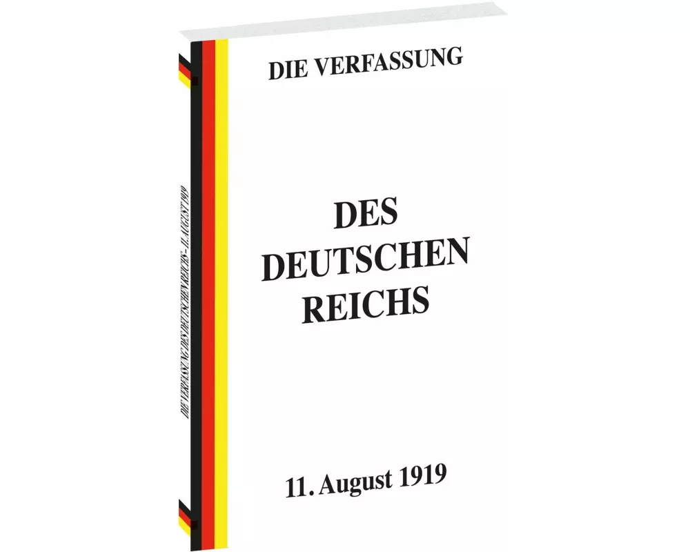VERFASSUNG des Deutschen Reichs vom 11. August 1919
