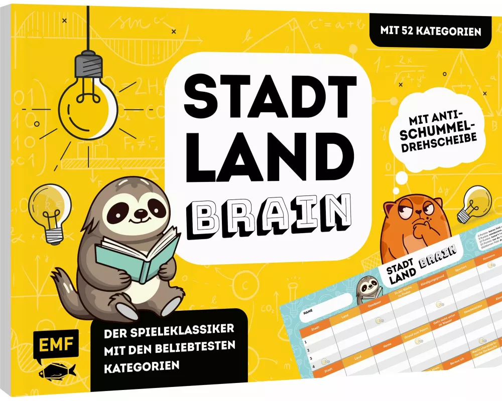 Stadt, Land, Brain – Der Spieleklassiker mit den beliebtesten Kategorien
