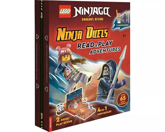 LEGO NINJAGO: Ninja Duels (with Sora minifigure, Wolf Mask warrior minifigure, two-sided play scene, four mini-builds and over 65 LEGO elements)