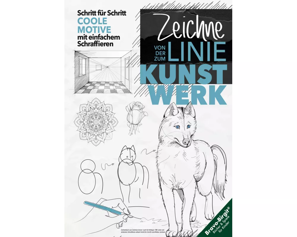 Zeichenbuch zum Zeichnen lernen, auch für Anfänger