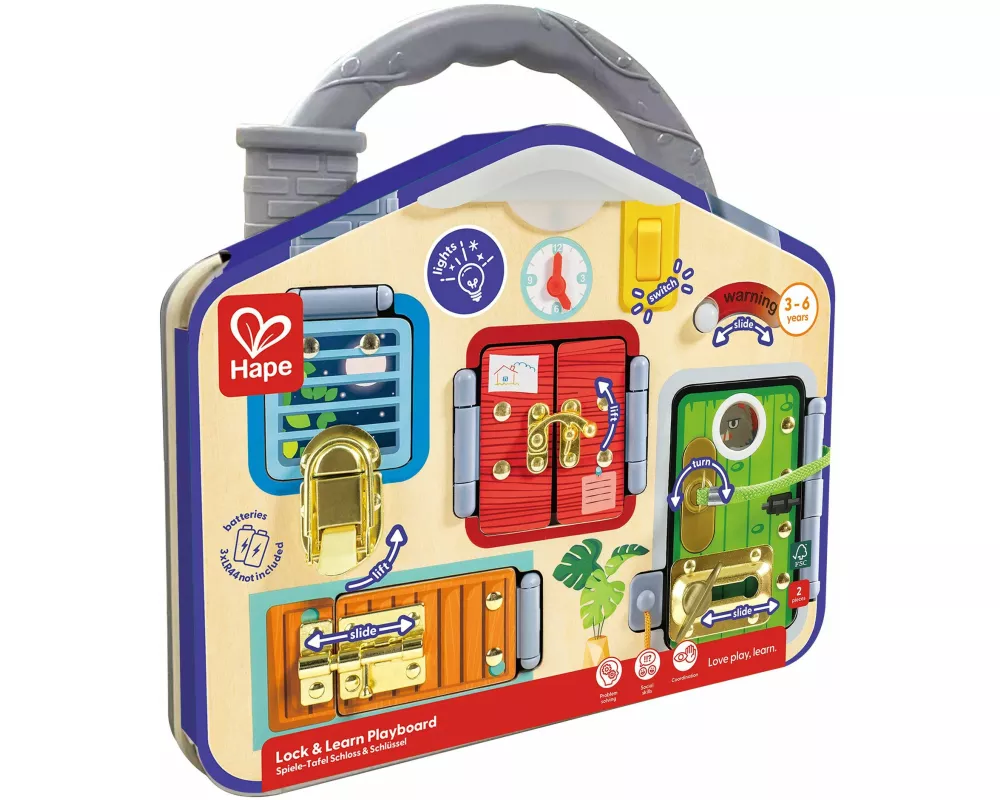 Hape - Spiele-Tafel Schloss & Schlüssel