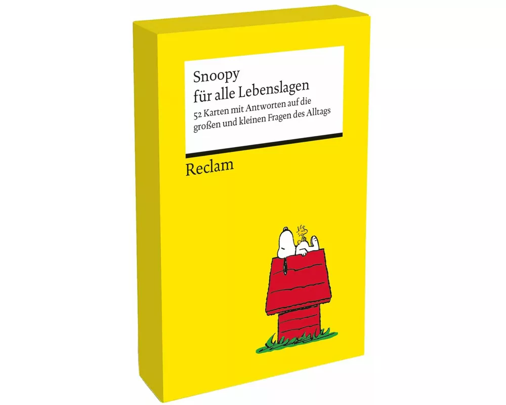 Snoopy für alle Lebenslagen. 52 Karten mit Antworten auf die großen und kleinen Fragen des Alltags (Kartenbox)