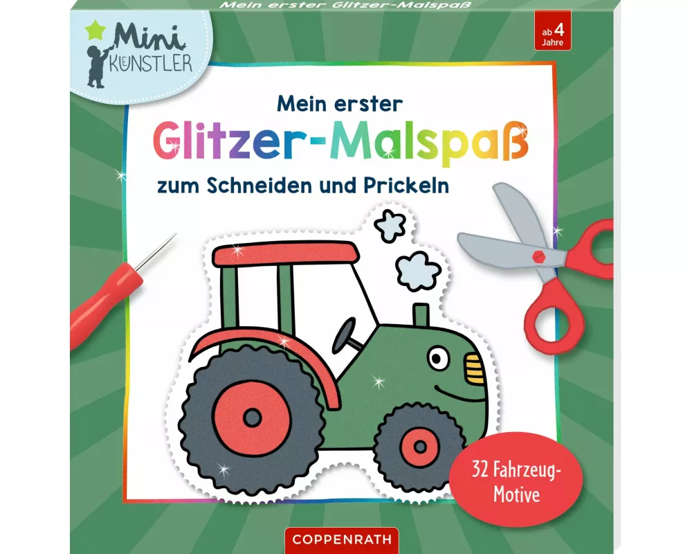 Mein erster Glitzer-Malspaß zum Schneiden und Prickeln