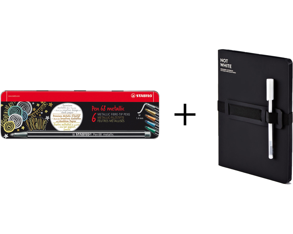 STABILO Fasermaler Pen 68 metallic 106883106 Nuuna Bundle
