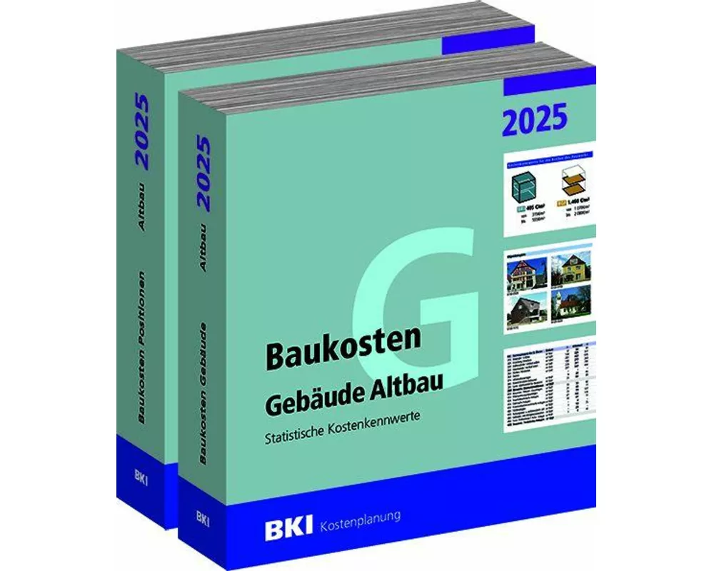 BKI Baukosten Gebäude + Positionen Altbau 2025