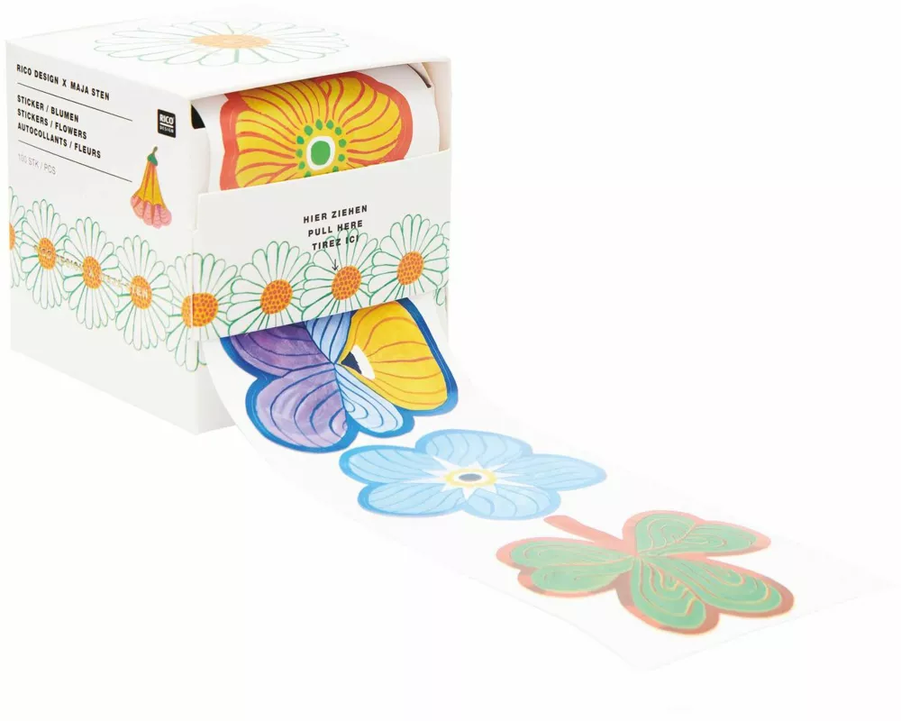 Sticker Midsommar Magic, Blumen FSC MIX, 100 Stk