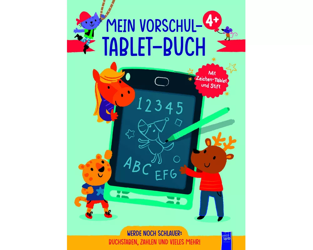 Mein Vorschul-Tablet-Buch 4 + (blaues Cover)