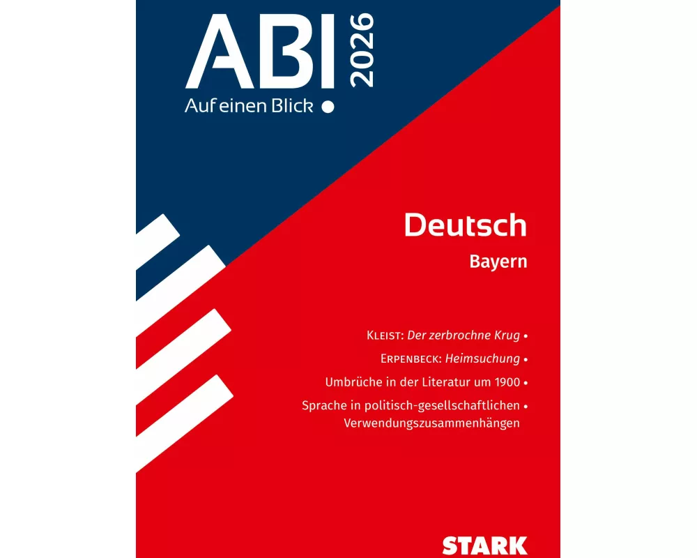 STARK Deutsch - Abi - Auf einen Blick! 2026 Bayern