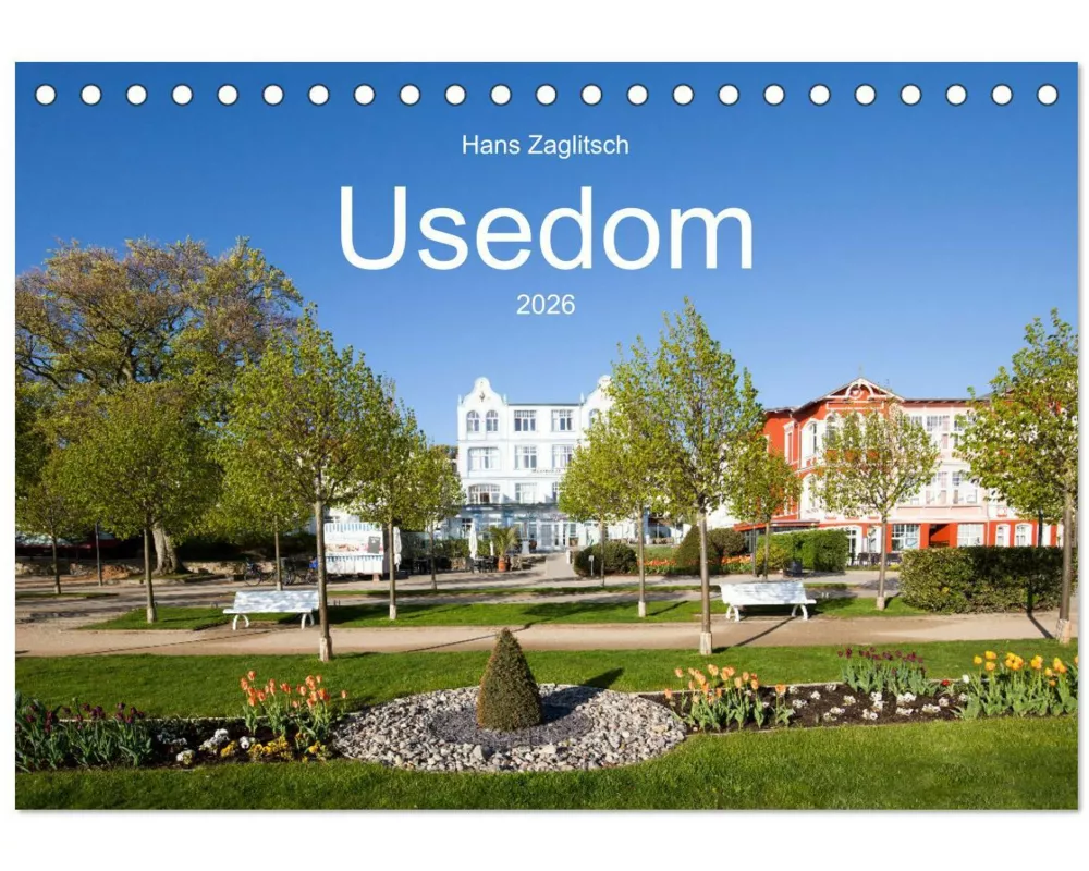 Usedom (Tischkalender 2026 DIN A5 quer), CALVENDO Monatskalender