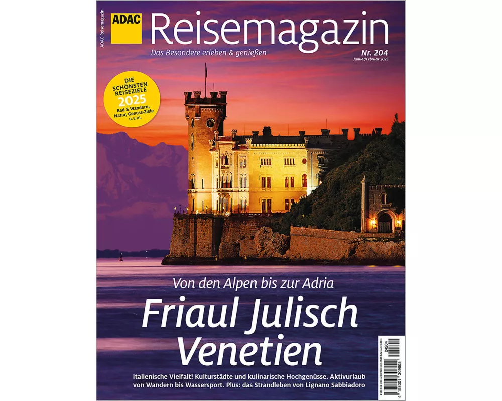 ADAC Reisemagazin mit Titelthema Friaul-Julisch-Venetien