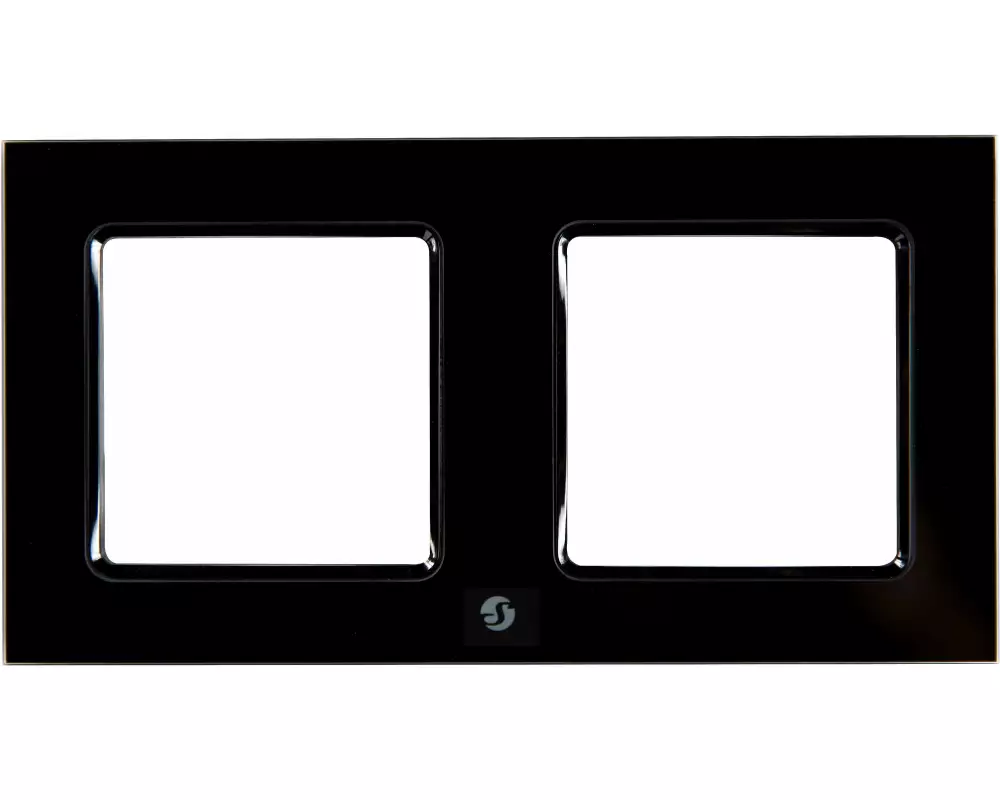 Shelly Wall Frame 2 für Shelly Wall Switch schwarz