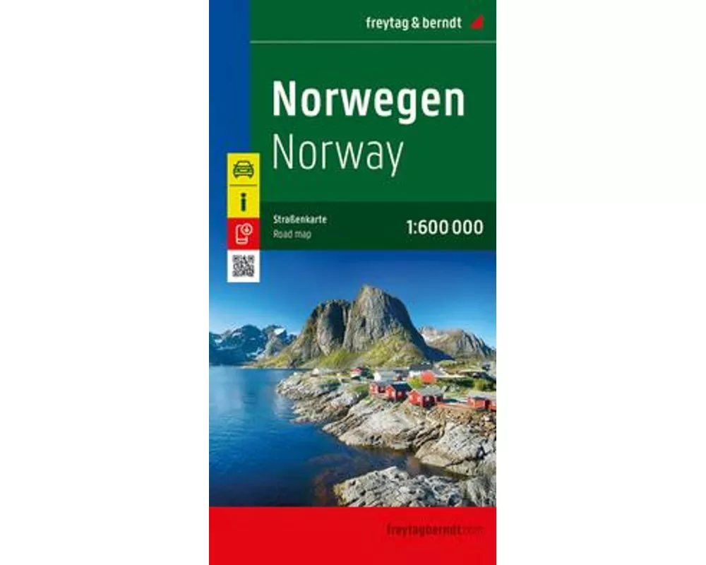 Norwegen, Straßenkarte 1:600.000, freytag & berndt
