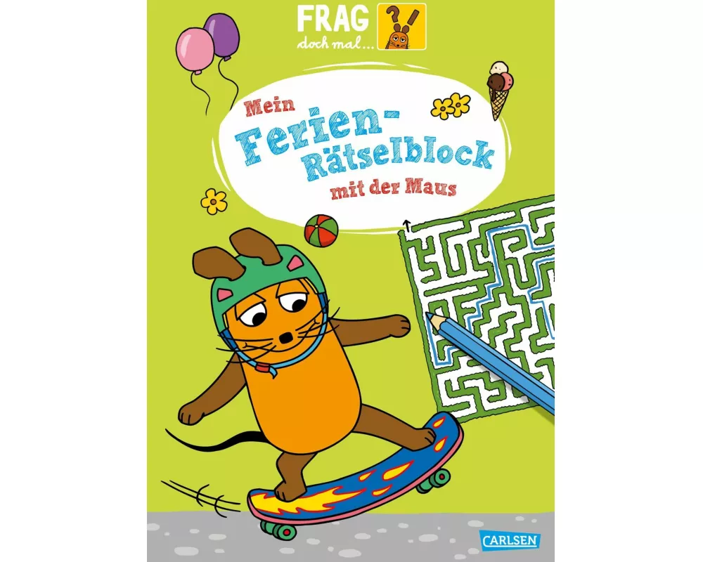 Frag doch mal ... die Maus: Mein Ferien-Rätselblock mit der Maus
