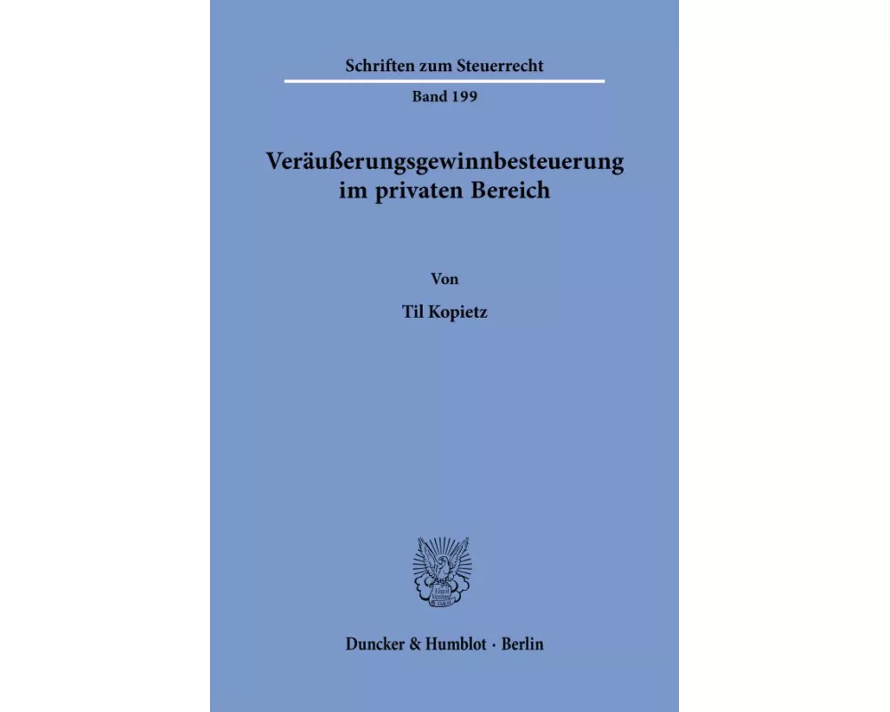 Veräußerungsgewinnbesteuerung im privaten Bereich