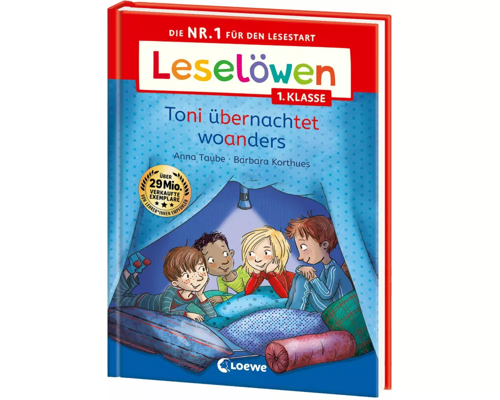 Leselöwen 1. Klasse - Toni übernachtet woanders