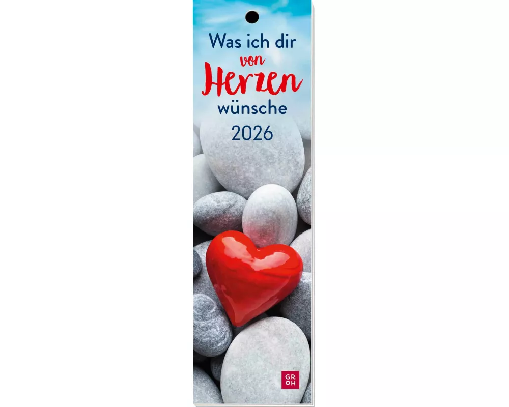 Lesezeichenkalender 2026: Was ich dir von Herzen wünsche