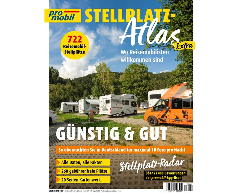 promobil Stellplatz-Atlas 01/2025