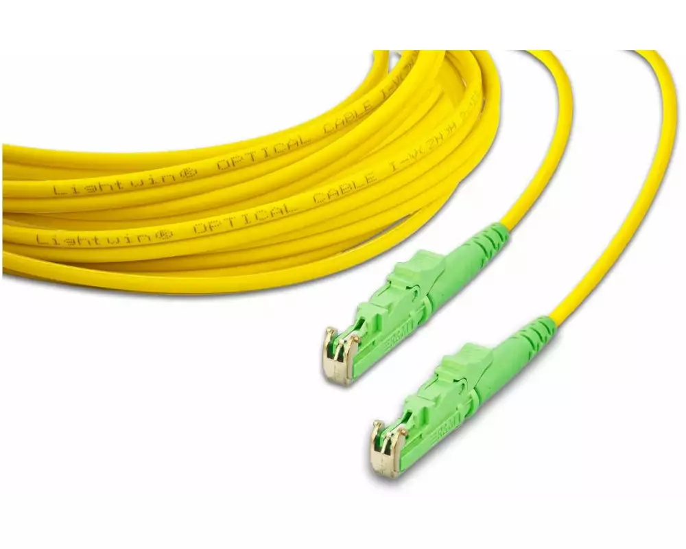 Lightwin LWL-Patchkabel SM E2000/APC – E2000/APC, OS2, Simplex, 2 m