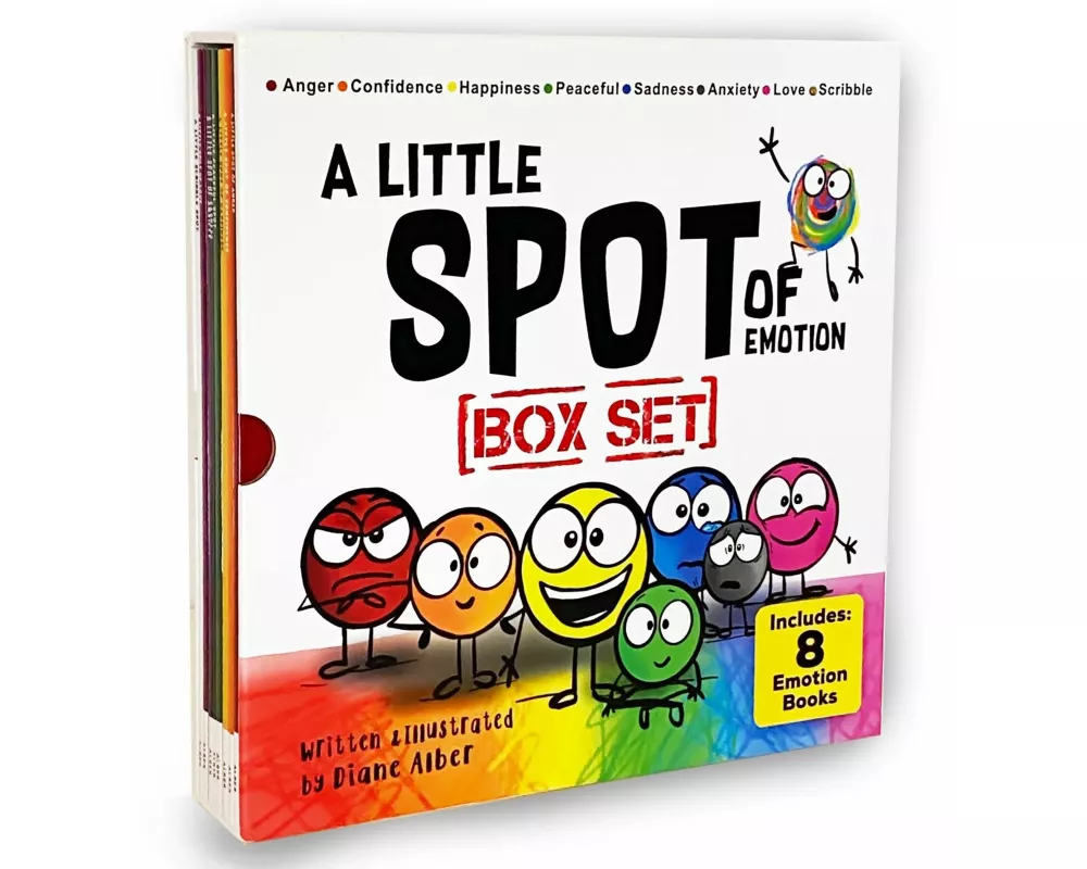 A Little Spot of Emotion 8 Book Box Set (Books 1-8: Anger, Anxiety, Peaceful, Happiness, Sadness, Confidence, Love, & Scribble Emotion)