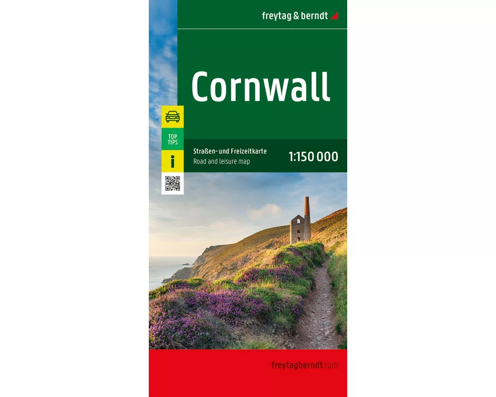 Cornwall, Straßen- und Freizeitkarte 1:150.000, freytag & berndt