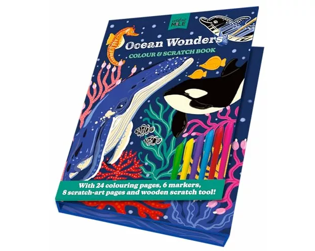 Ocean Wonders Colour and Scratch Book