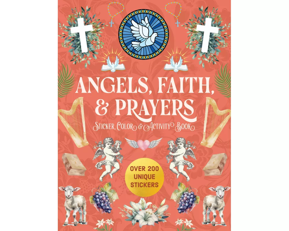 Angels, Faith & Prayers Sticker, Color & Activity Book