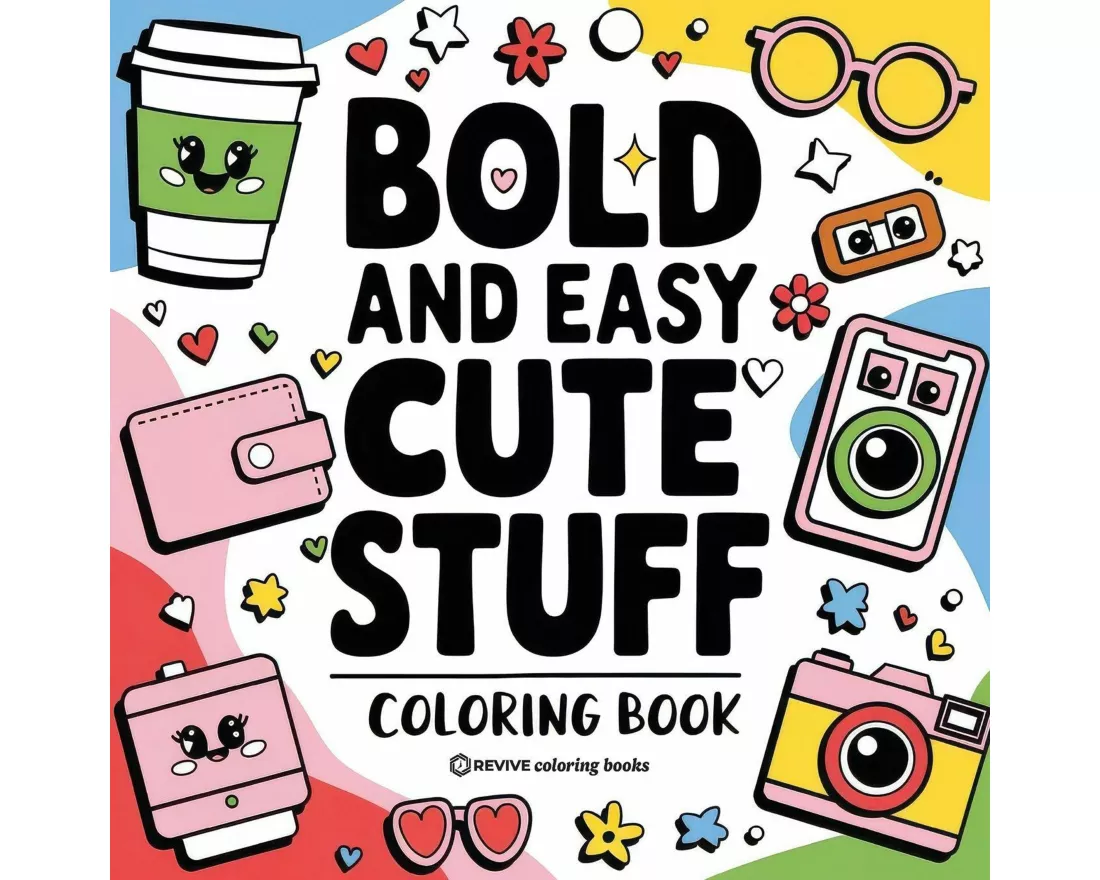 Bold & Easy Cute Stuff Coloring Book