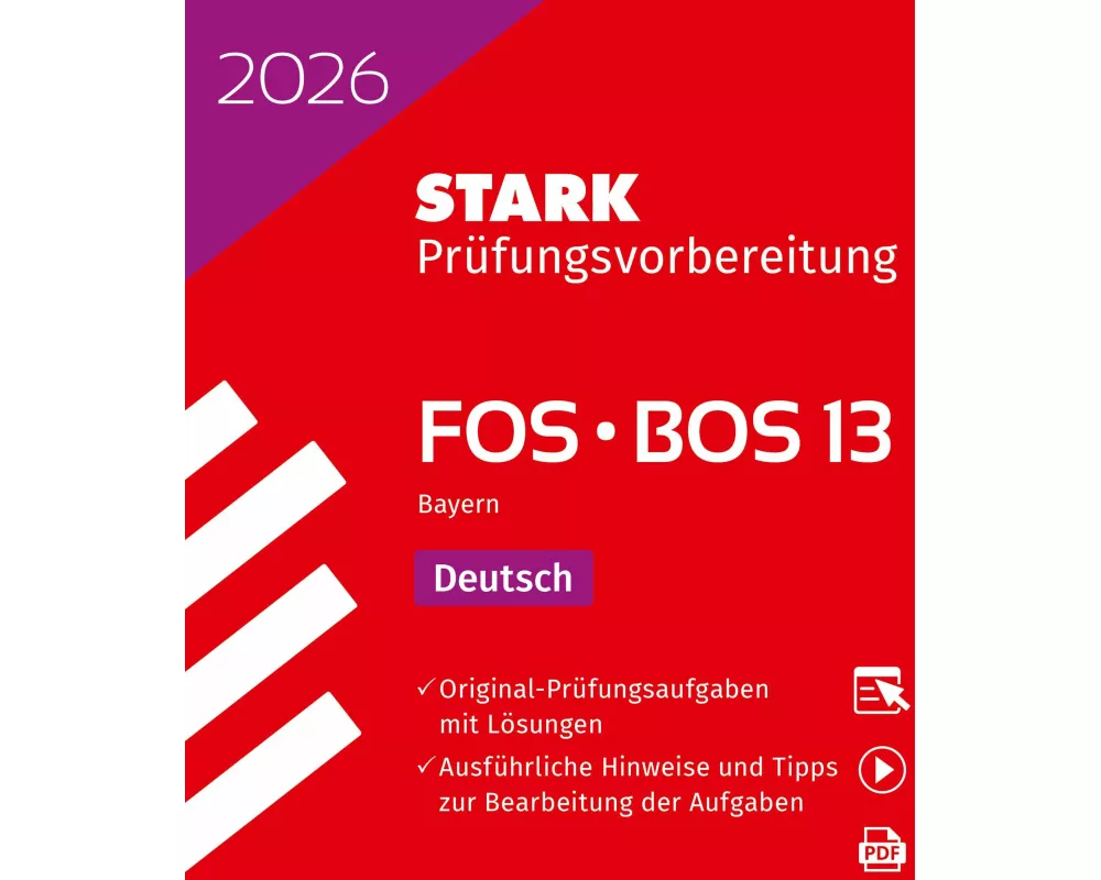 STARK Deutsch 13. Klasse - Abitur FOS/BOS 2026 Bayern - Prüfungsvorbereitung