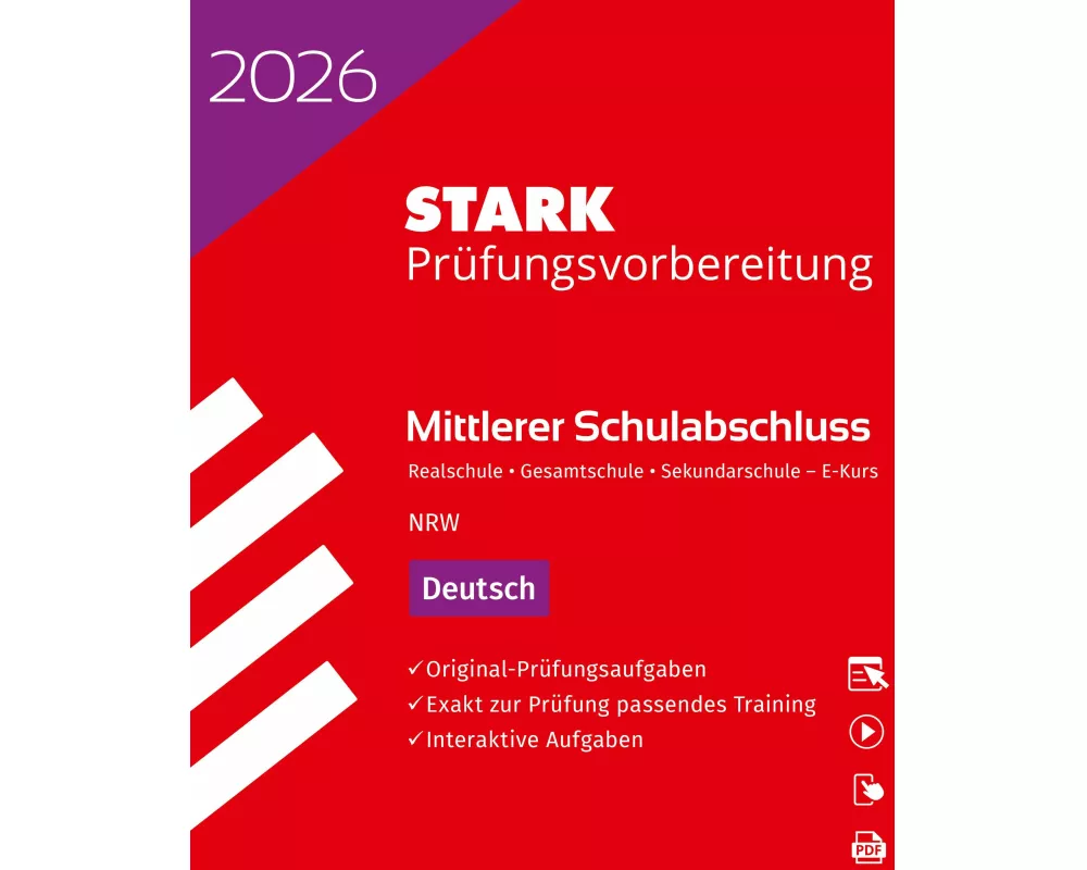 STARK Deutsch E-Kurs - Mittlerer Schulabschluss (MSA) 2026 NRW - Prüfungsvorbereitung