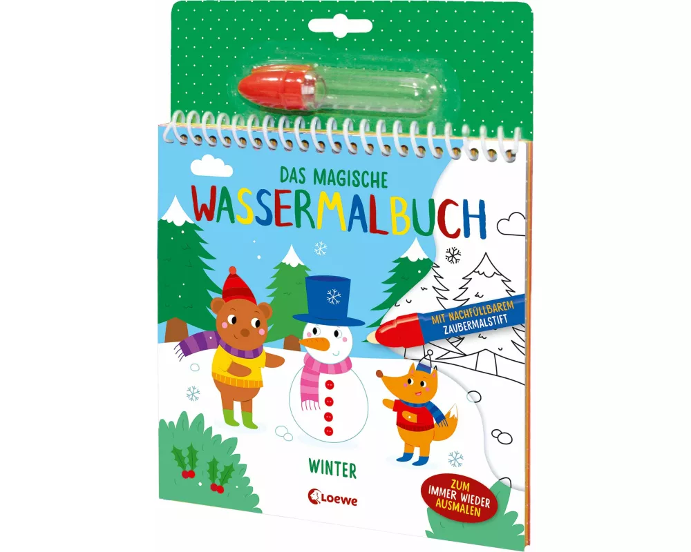 Das magische Wassermalbuch - Winter