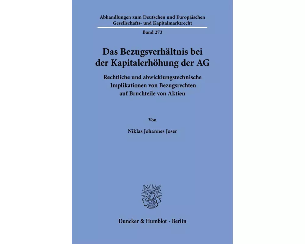 Das Bezugsverhältnis bei der Kapitalerhöhung der AG