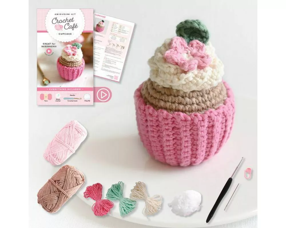 Crochet Café Amigurumi Kit Cupcake