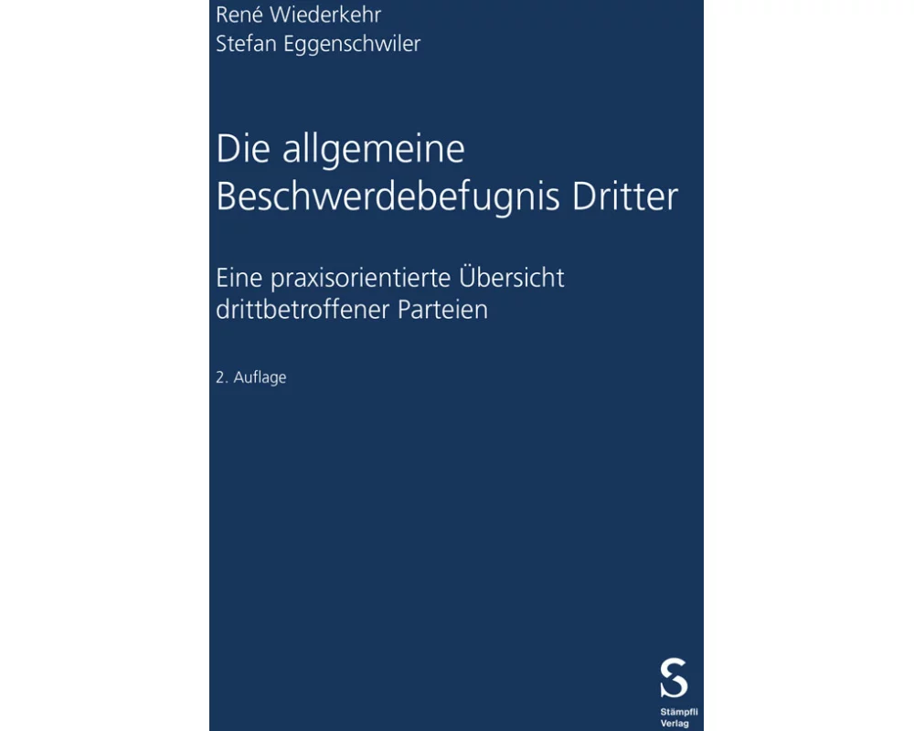 Die allgemeine Beschwerdebefugnis Dritter