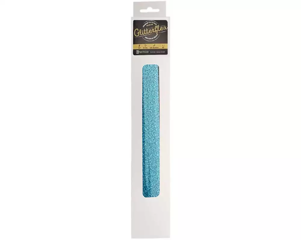 Chemica Aufbügelfolie Glitterflex Hellblau