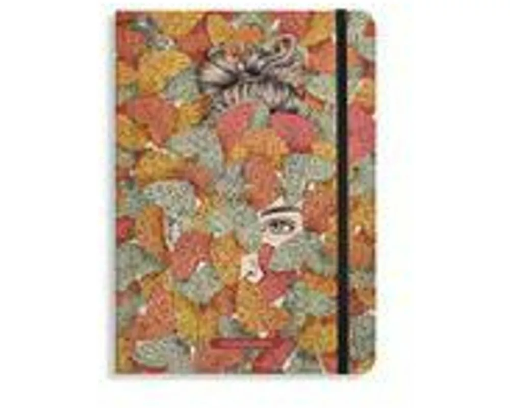 matabooks - Nachhaltiges A5 Notizbuch/Tagebuch/Bullet Journal/Schreibheft/Notebook aus Süßgraspapier - Nari Farbe: Muted Red (punktiert)