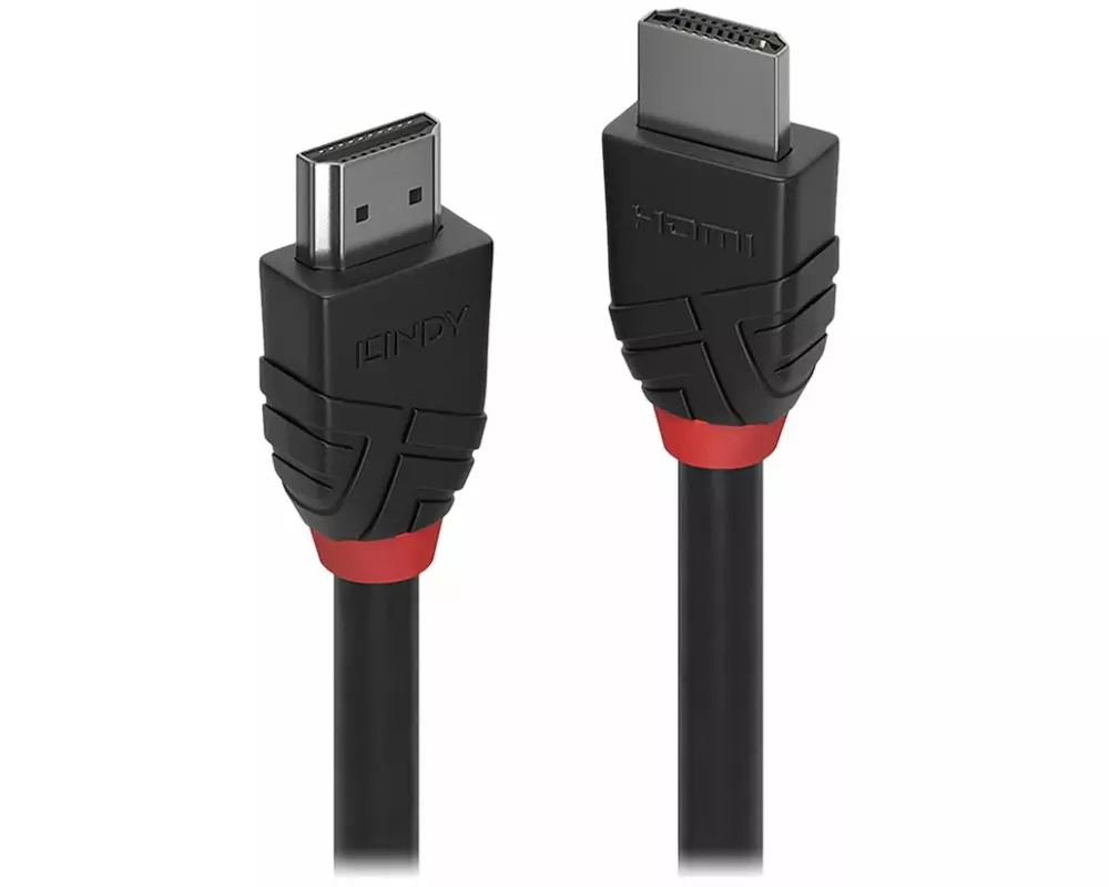 LINDY Cable HDMI Standard, Black Line, 7.5m
