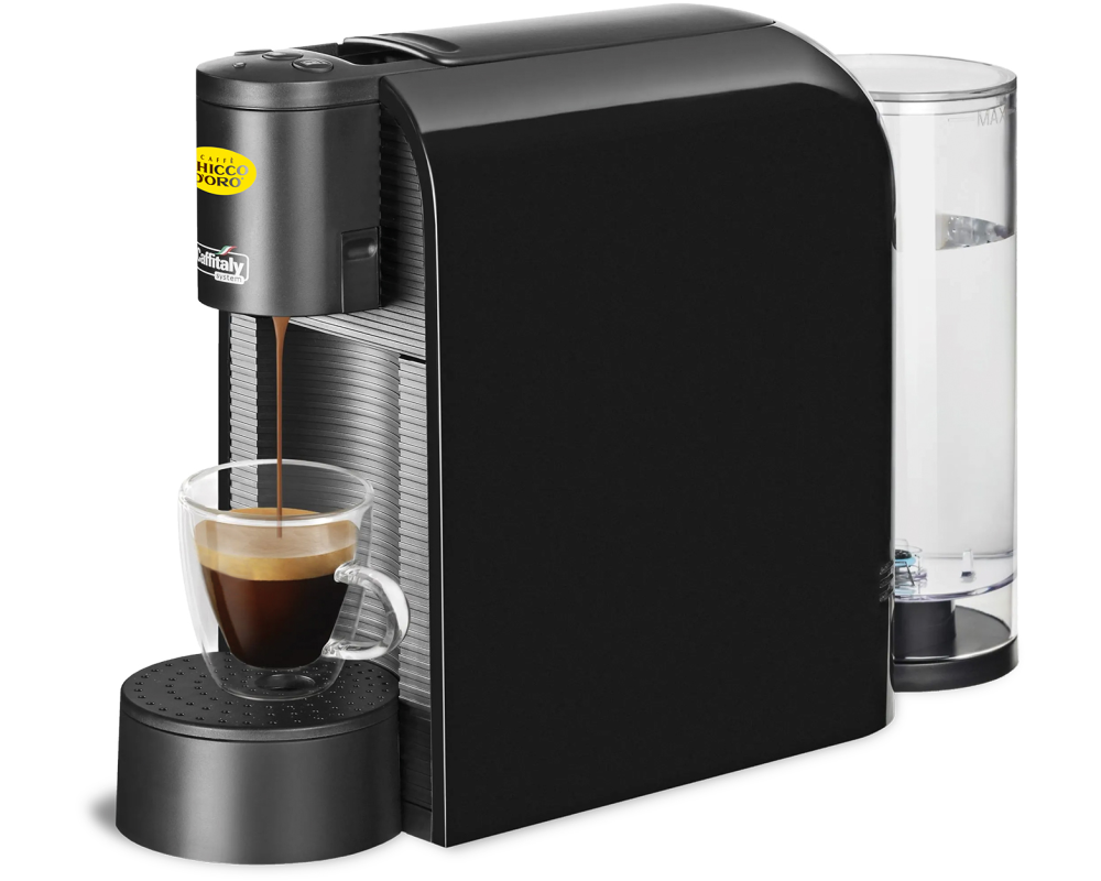 CHICCO D'ORO Kaffeemaschine S36 VOLTA 803922-BLK für Caffitaly System schwarz