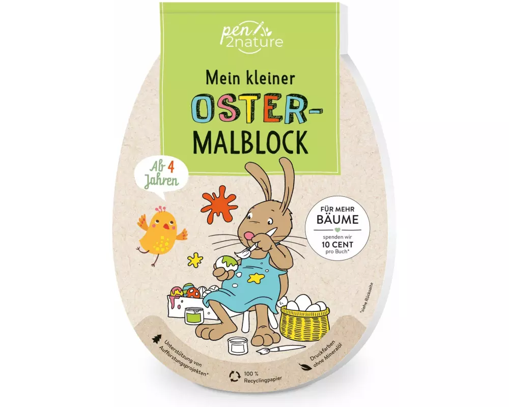 Mein kleiner Oster-Malblock für Kinder ab 4 Jahren