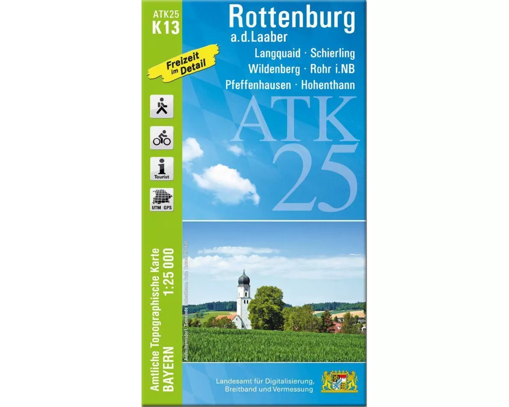 ATK25-K13 Rottenburg a.d.Laaber (Amtliche Topographische Karte 1:25000)