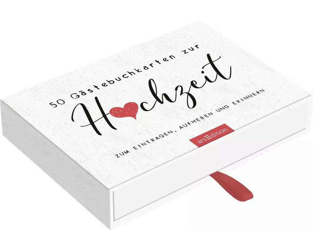 50 Gästebuchkarten zur Hochzeit