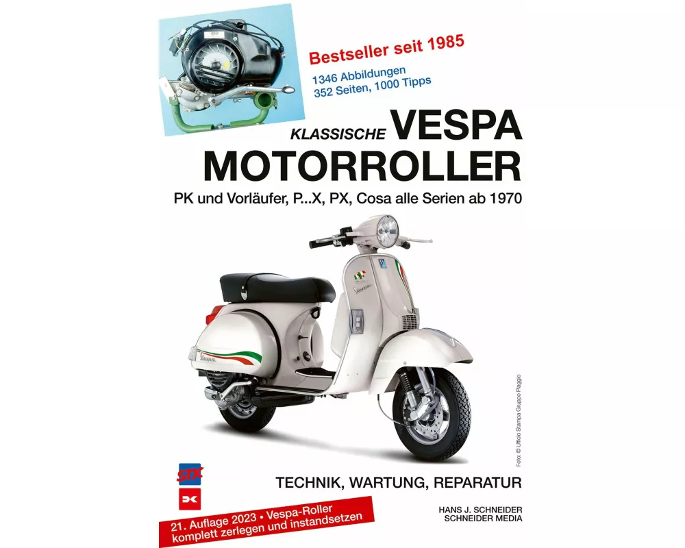 Klassische Vespa Motorroller